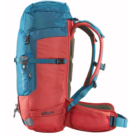 Mochila Altus Fitz Roy 45 J30 Azul/Rojo