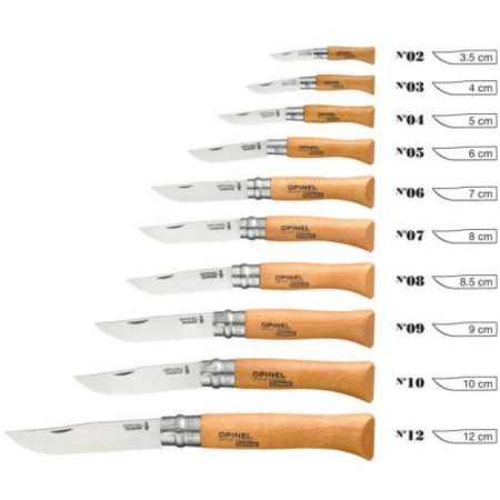 Set Opinel Tradición Carbono 10 navajas