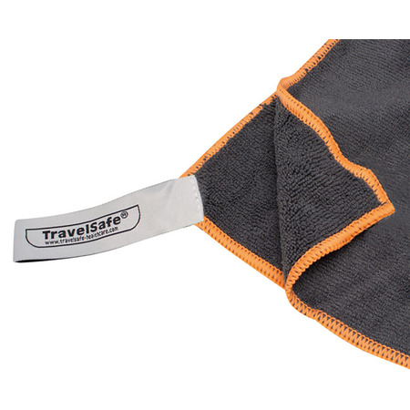 Toalla Microfibra TravelSafe Terry 135x70 Gris Naranja-Gris