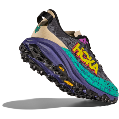 Zapatilla Hoka Speedgoat 6 W Gris/Verde/Morado