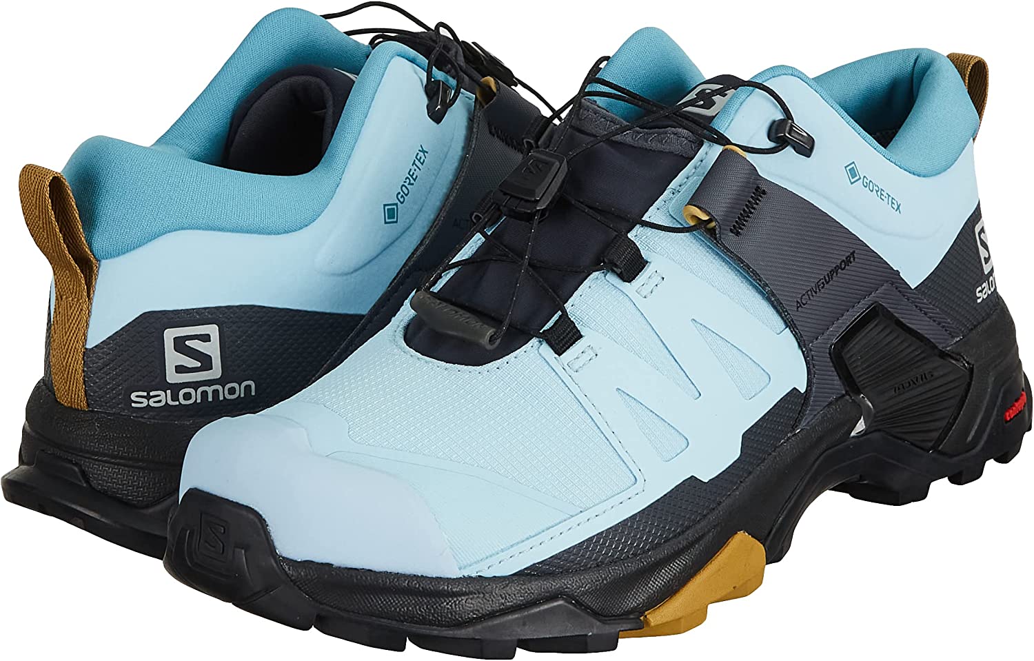  Salomon Hombres X Ultra 4 GTX Senderismo, Carbono/Mar  Bering/Azul Perla : Ropa, Zapatos y Joyería