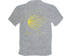 Camiseta Boceto Logo Camino de Santiago Gris