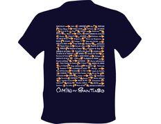 Camiseta Pueblos Camino de Santiago Azul marino