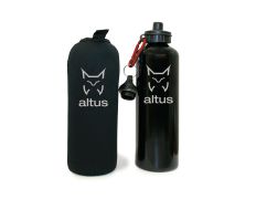 Cantimplora Altus con funda 1 L Negro