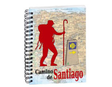 Libreta mapa y peregrino Camino de Santiago