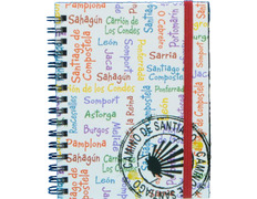 Libreta Pueblos Camino de Santiago multicolor