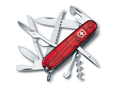 Navaja Victorinox Huntsman 15 usos 91 mm Rojo translúcido