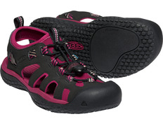 Sandalia Keen Solr W Negro/Fucsia