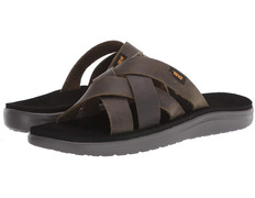 Sandalia Teva Voya Slide Leather Oliva Oscuro