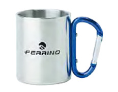 Taza Ferrino Inox con Mosquetón en Asa