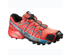 Zapatilla Salomon Speedcross 4 GTX W Rojo/Coral/Azul