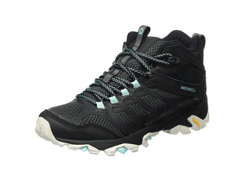 Bota Merrell Moab FST Mid GTX W Negro/Turquesa