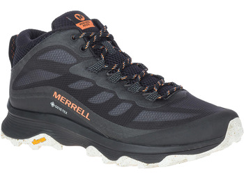 Bota Merrell Moab Speed Mid GTX Negro/Naranja