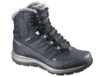 Bota Salomon Kaina Mid GTX W Negro/Gris