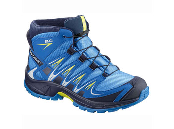 Bota Salomon XA PRO 3D Mid CS WP J Azul