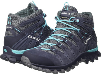 Botas Aku Alterra Lite Mid GTX W Gris/Azul