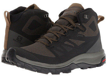 Botas Salomon Outline Mid GTX Negro/Kaki