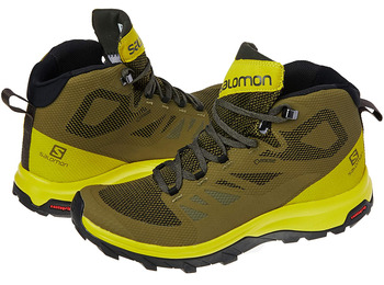 Botas Salomon Outline Mid GTX Oliva/Lima