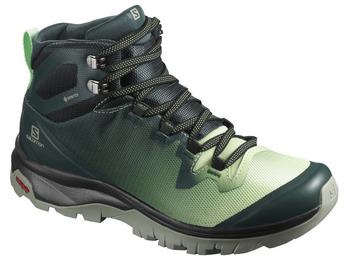 Botas Salomon Vaya Mid GTX W Turquesa/Verde