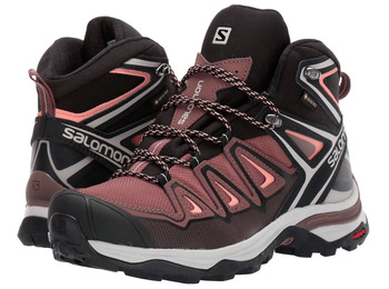 Botas Salomon X Ultra 3 Mid GTX W Marrón/Rosa