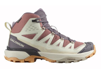 Botas Salomon X Ultra 360 Edge Mid GTX W Beige/Granate/Violeta