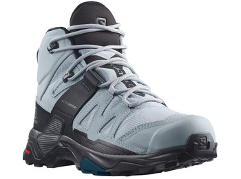 Botas Salomon X Ultra 4 Mid Wide GTX W Gris/Azul