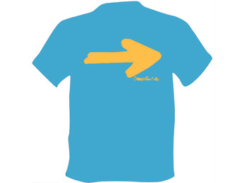 Camiseta Flecha Camino de Santiago Celeste