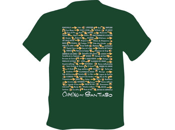 Camiseta Pueblos Camino de Santiago Verde