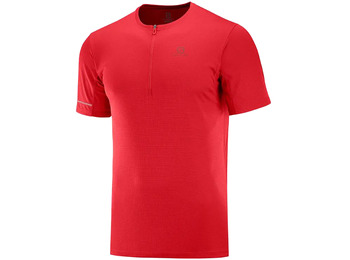 Camiseta Salomon Agile HZ SS Tee Rojo