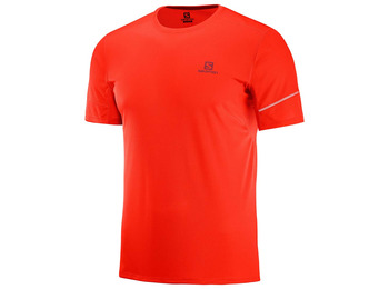 Camiseta Salomon Agile SS Tee Rojo