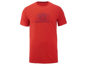 Camiseta Salomon Blend Logo SS TEE Rojo