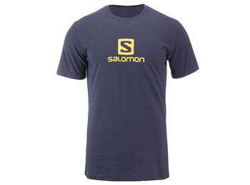 Camiseta Salomon Coton Logo SS Tee Marino