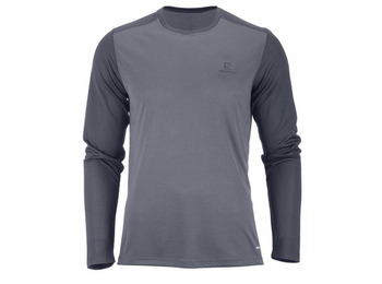 Camiseta Salomon Stroll LS Tee Gris