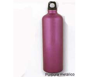 Cantimplora Aluminio Brillo 1 Litro Violeta