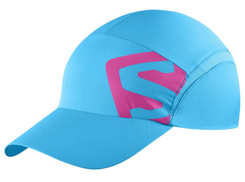 Gorra Salomon XA Cap Azul Turquesa/Fucsia