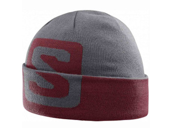 Gorro Salomon Big Fourax Beanie Gris/Teja