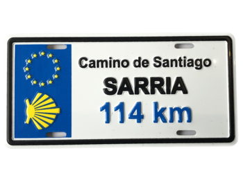 Imán Chapa Matrícula Sarria Km 114