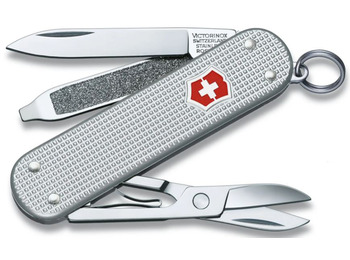 Navaja Victorinox Classic Alox 5 usos Gris