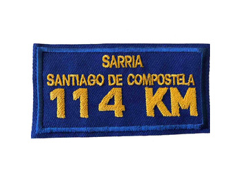 Parche bordado Sarria-Santiago 114 KM