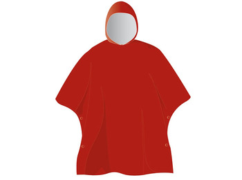 Poncho Elementerre Bantou Rojo granate