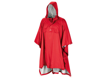 Poncho Ferrino Todomodo Ripstop Rojo