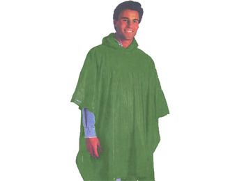 Poncho PVC lateral abierto Verde oscuro