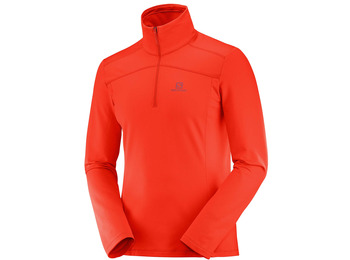 Pullover Salomon Discovery LT HZ M Rojo Tomate