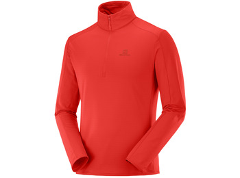 Pullover Salomon Outrack Half Zip Rojo