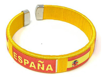 Pulsera rígida España con Bandera