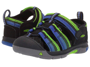 Sandalia Keen Newport H2 Youth Negro/Azul/Verde