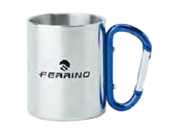 Taza Ferrino Inox con Mosquetón en Asa