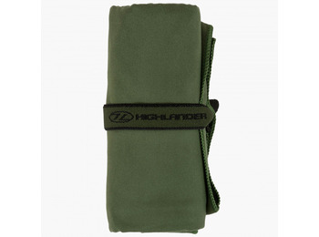 Toalla Highlander Microfibre Travel Towel L Verde oscuro