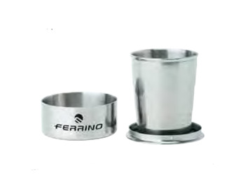 Vaso Plegable Ferrino Inox con Estuche