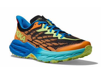 Zapatilla Hoka Speedgoat 5 Naranja/Negro/Azul